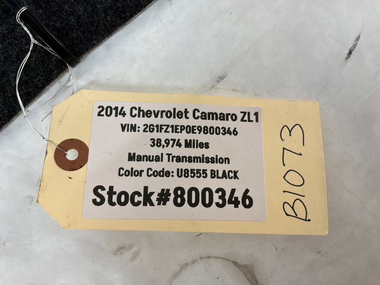 2014 Chevy Camaro ZL1 Trunk Cargo Rear Seat Ski Port Carpet Cover Trim OEM