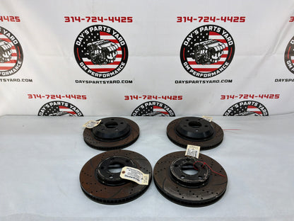 2002 Chevy Camaro Z28 Front and Rear Rotors Drilled and Slotted Rotors OEM