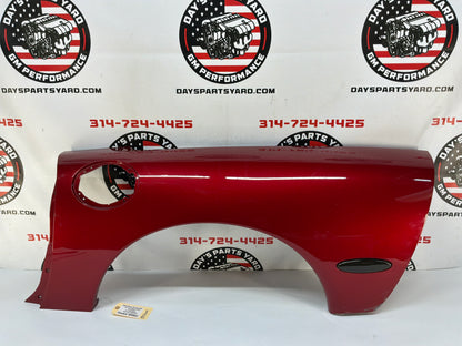 2002 Chevy C5 Corvette LH Driver Rear Quarter Fender Panel Red OEM