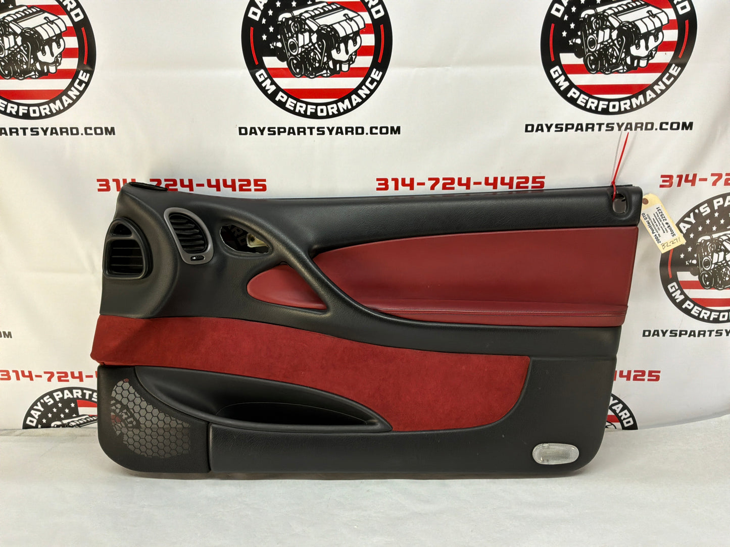 2004 Pontiac GTO RH Passenger Front Interior Door Panel Red OEM