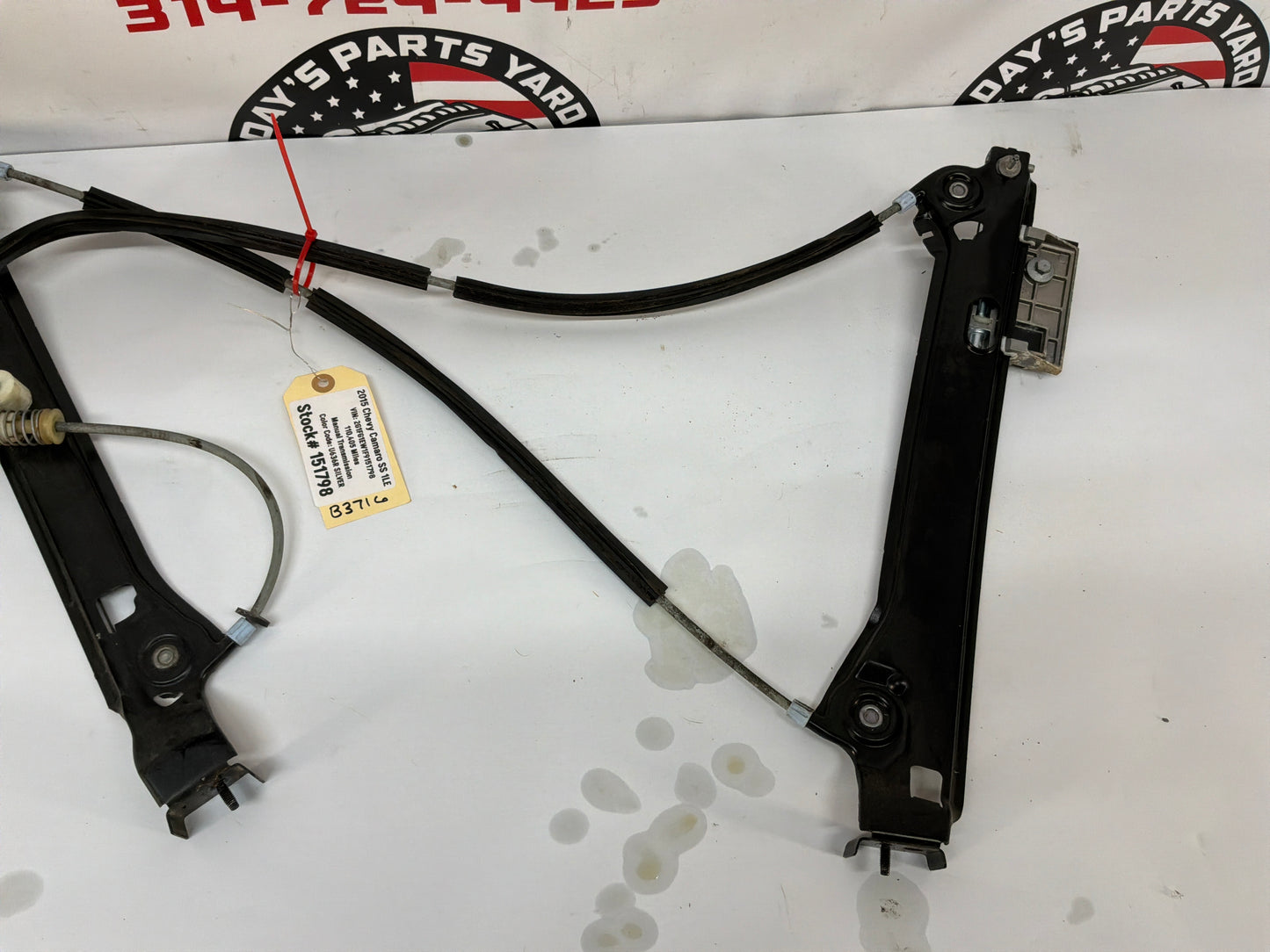 2015 Chevy Camaro SS 1LE RH Passenger Front Window Regulator Motor OEM
