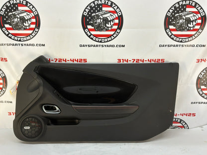 2013 Chevy Camaro ZL1 RH Passenger Carbon Flash Front Interior Door Panel Trim OEM