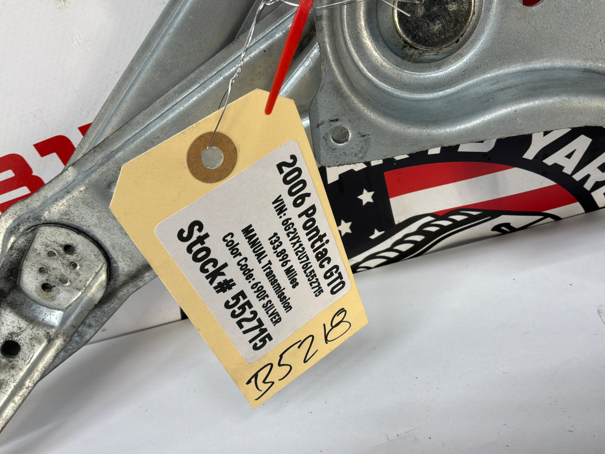 2006 Pontiac GTO RH Passenger Window Regulator Motor OEM
