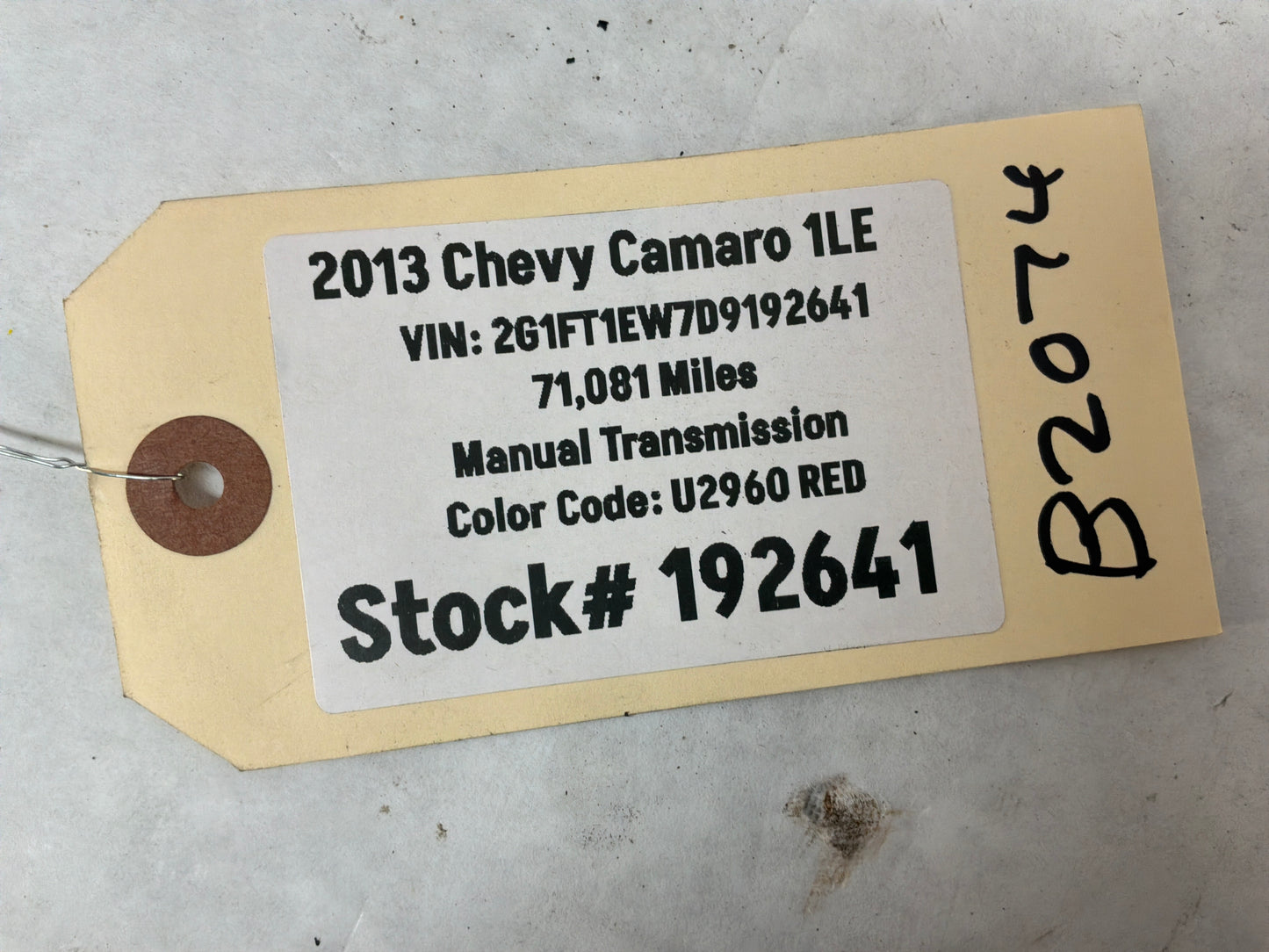 2013 Chevy Camaro 1LE Headlight Fog Light Lamp Switch