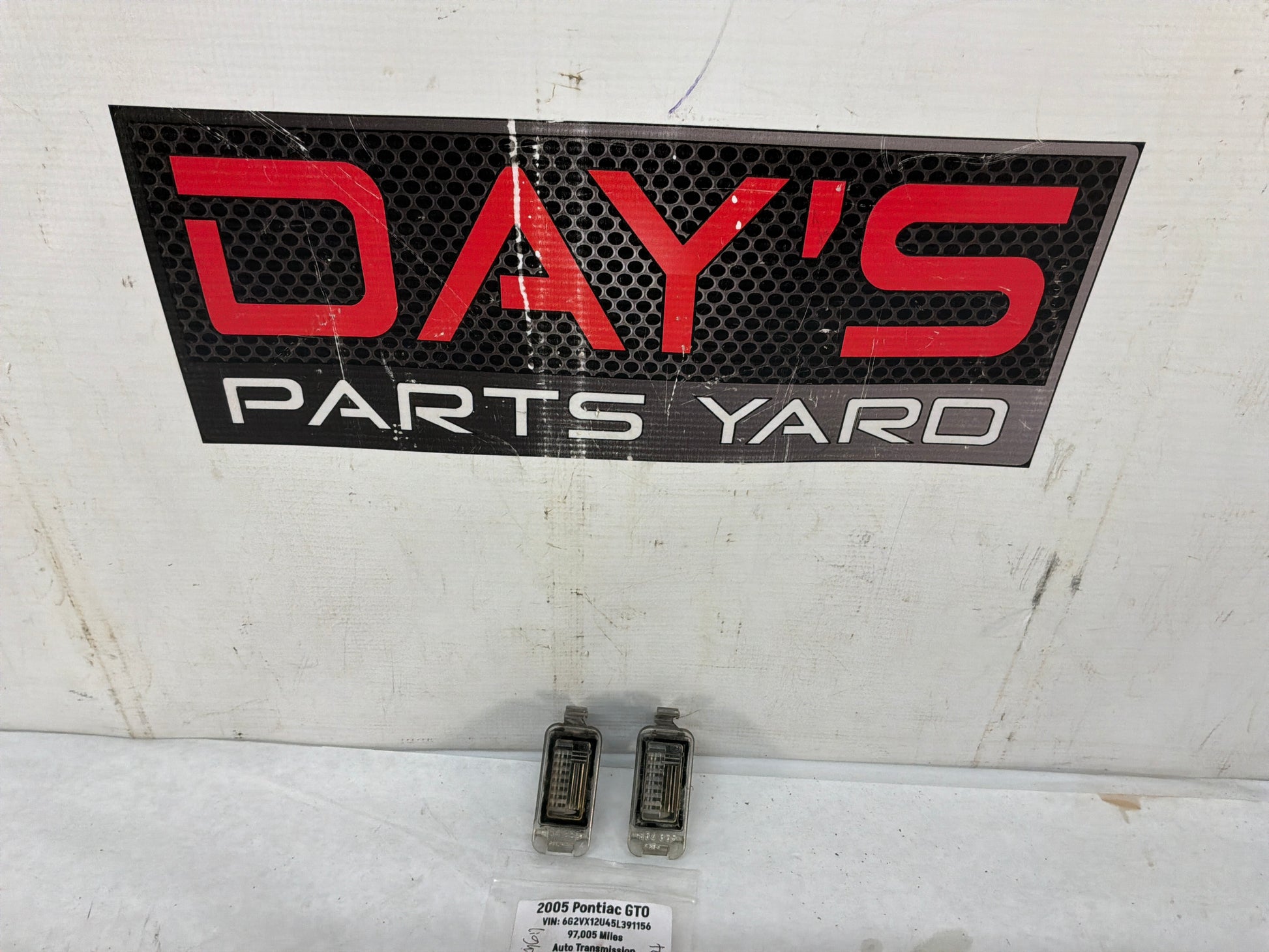 Tag lights - Day's Parts Yard