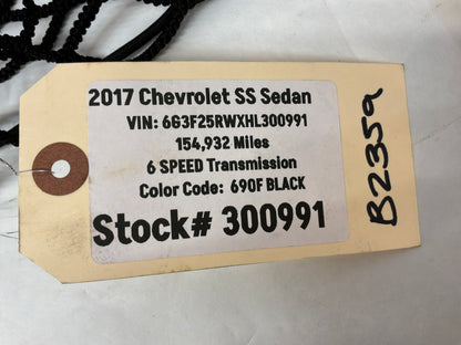 2017 Chevy SS Sedan Trunk Storage Cargo Net OEM