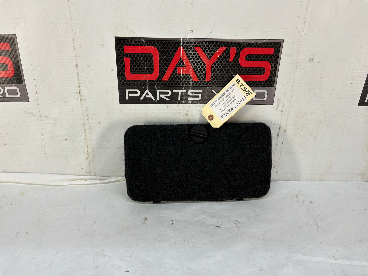 2017 Chevy SS Sedan Battery Stowage Access Hole Door Trim Felt Carpet OEM