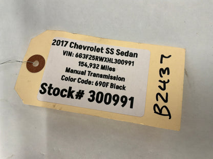 2017 Chevy SS Sedan HVAC Blower Motor OEM