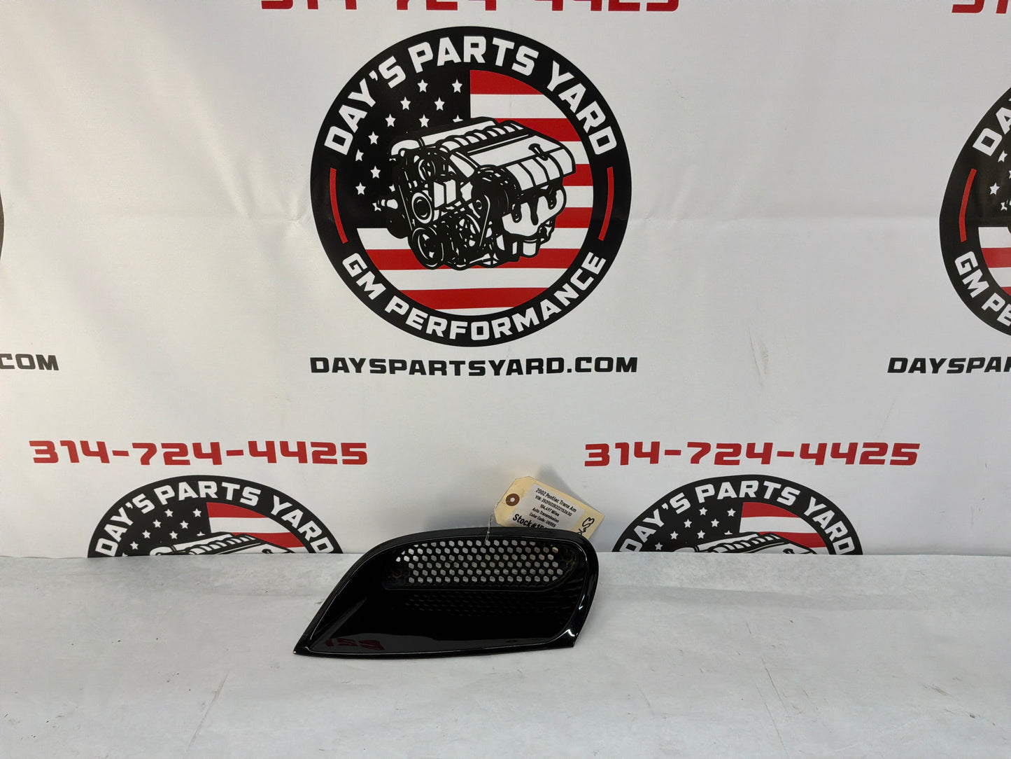 2002 Pontiac Trans Am WS LH Driver Hood Vent Scoop OEM