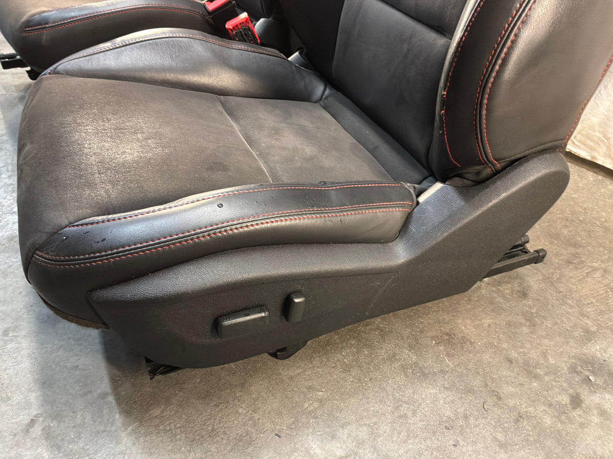 2013 Chevy Camaro ZL1 Seats Black Leather Suede Alcantara Front and Rear OEM