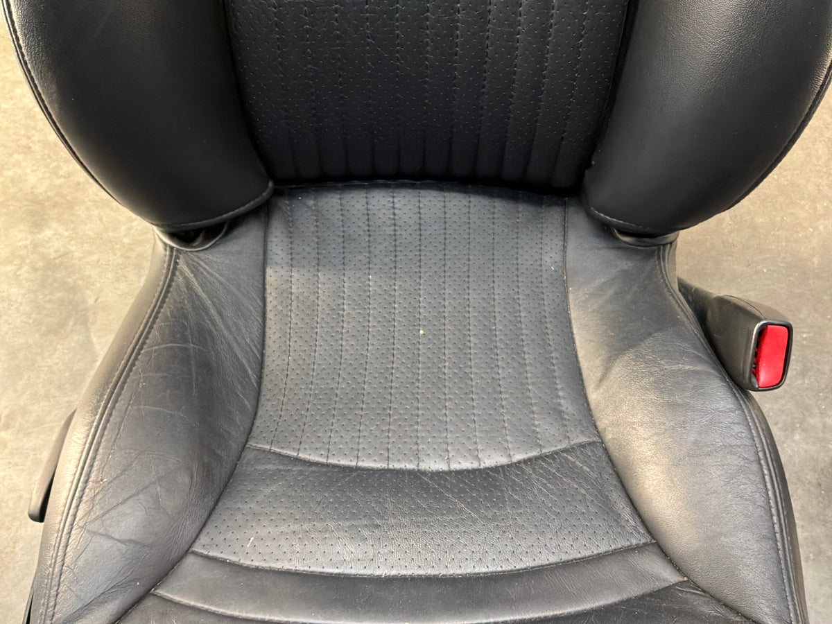 2002 Chevy C5 Corvette Convertible Seats RH & LH Front Black Leather Seats OEM
