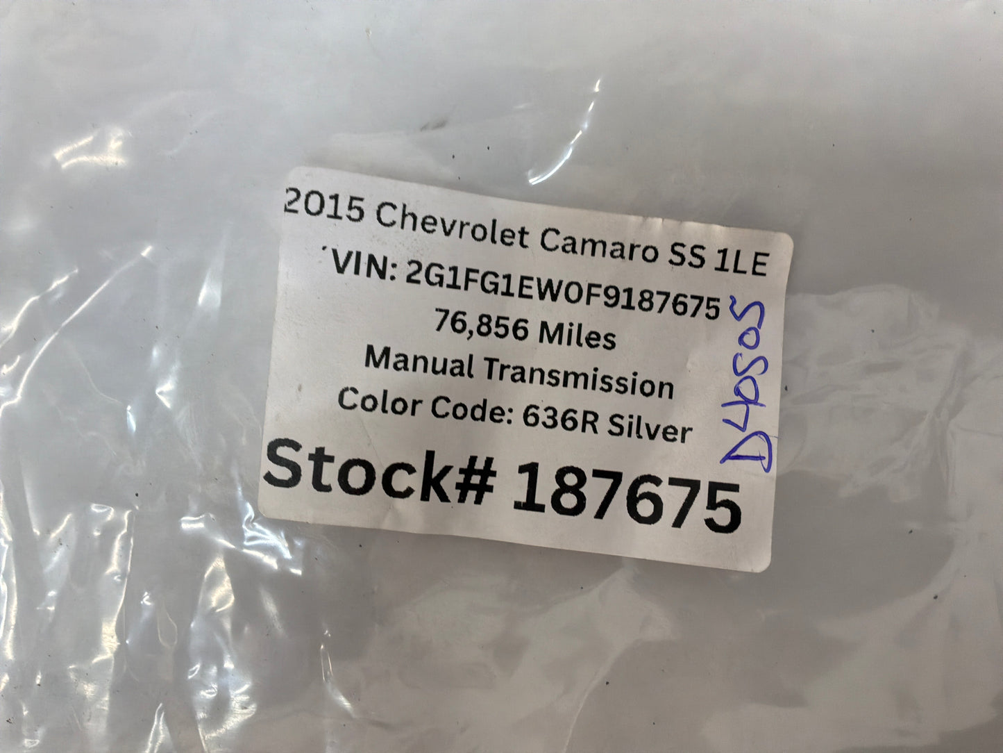 2015 Chevrolet Camaro SS 1LE Driveshaft Drive Shaft Propeller Hardware Nuts Bolts OEM