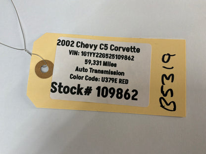2002 Chevy C5 Corvette Clear Glass Transparent Targa Removable Roof Top Panel OEM