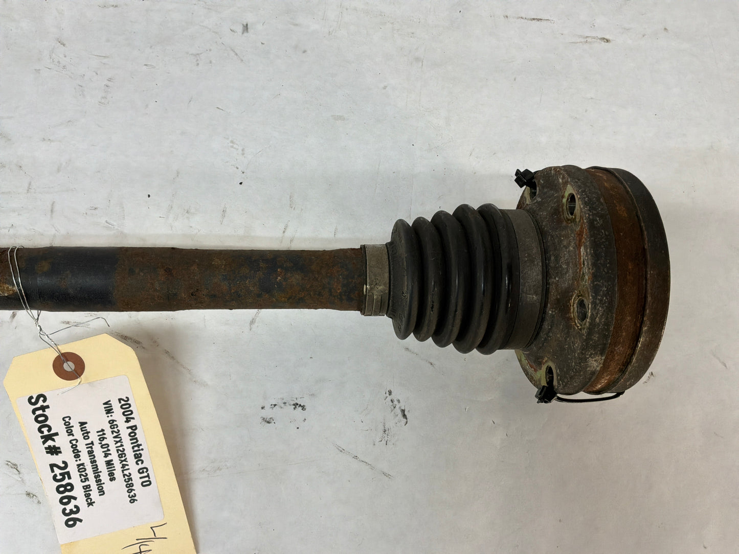 2004 Pontiac GTO LH Driver Rear CV Axle Half Shaft OEM