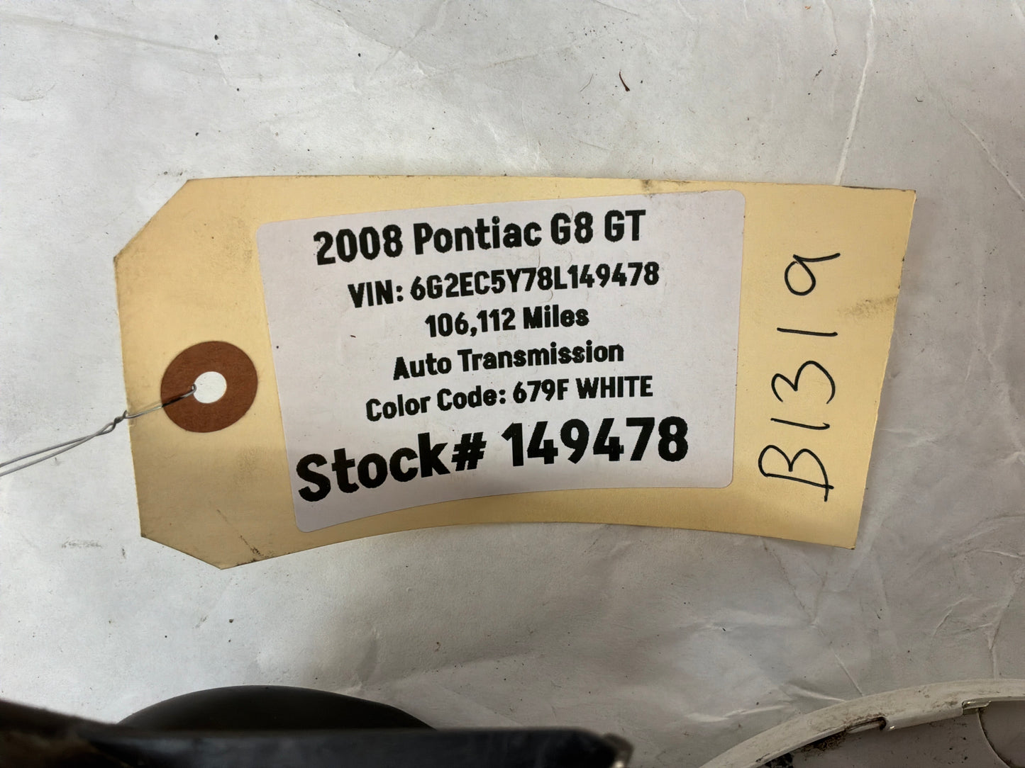 2008 Pontiac G8 GT Fuel Gas Cover Lid Door w/ Cap OEM