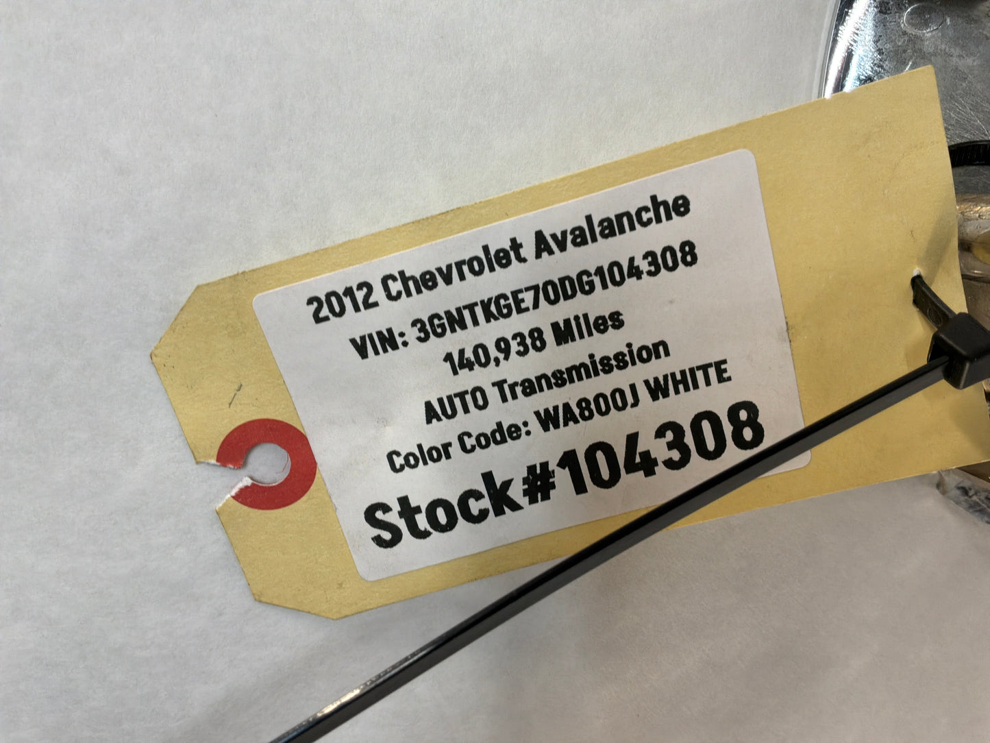 2012 Chevy Avalanche Wheel Center Hub Cap OEM