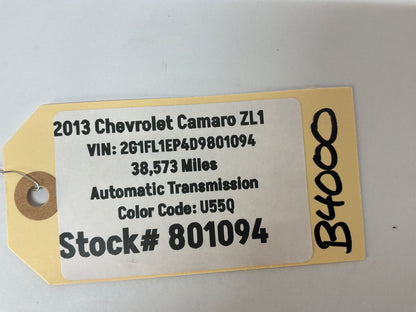2013 Chevy Camaro ZL1 Electric Power Steering Positive Negative Batter Wire Harness OEM