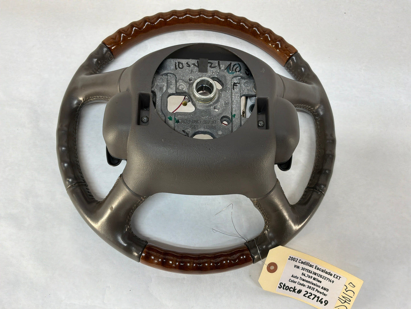 2002 Cadillac Escalade EXT Woodgrain Factory Steering Wheel OEM