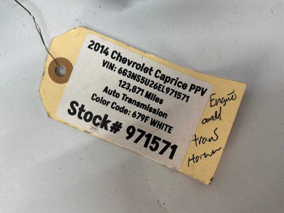 2014 Chevy Caprice PPV Engine Motor Transmission Wire Wiring Harness OEM