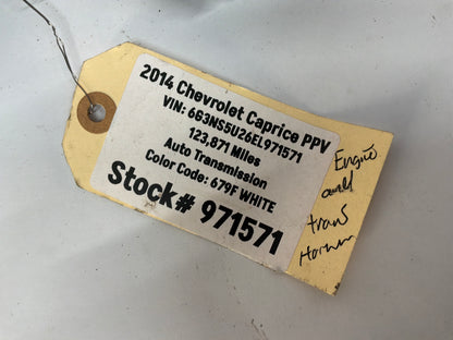 2014 Chevy Caprice PPV Engine Motor Transmission Wire Wiring Harness OEM