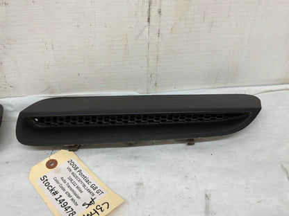 2008 Pontiac G8 GT Hood RH & LH Hood Scoops Vents Black OEM