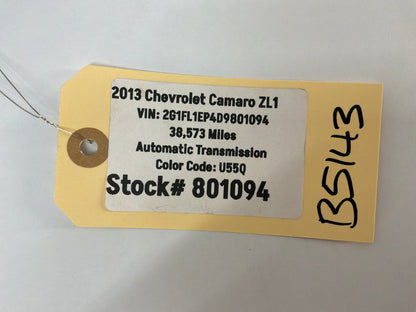 2013 Chevy Camaro ZL1 LH Driver Suede Dash Trim OEM