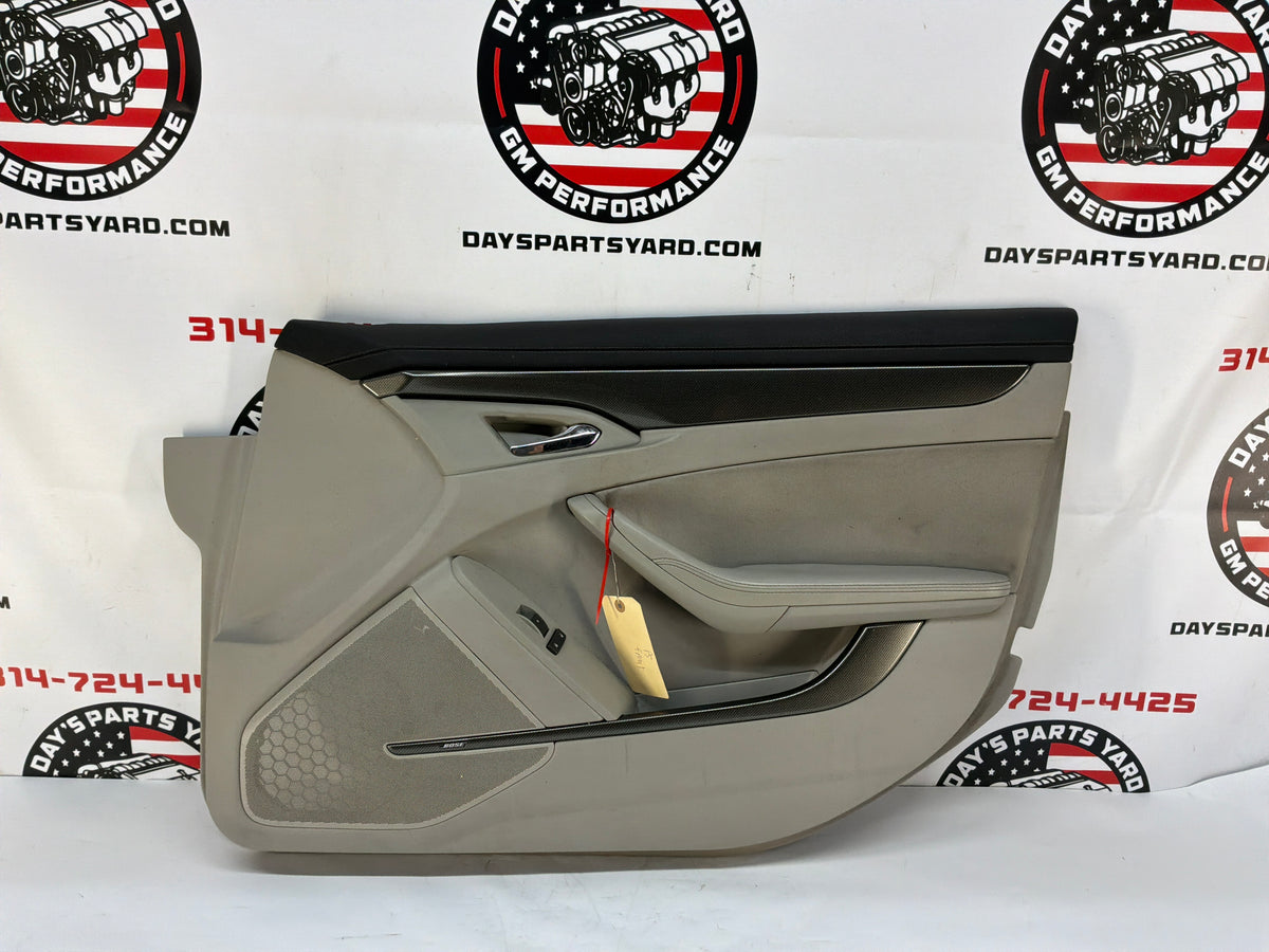2009 Cadillac CTS-V RH Passenger Front Interior Door Panel OEM Titanium