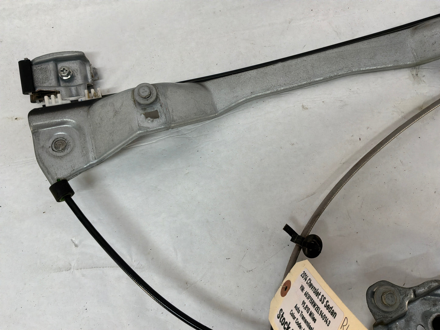 2014 Chevy SS Sedan RH Passenger Front Window Regulator Motor OEM