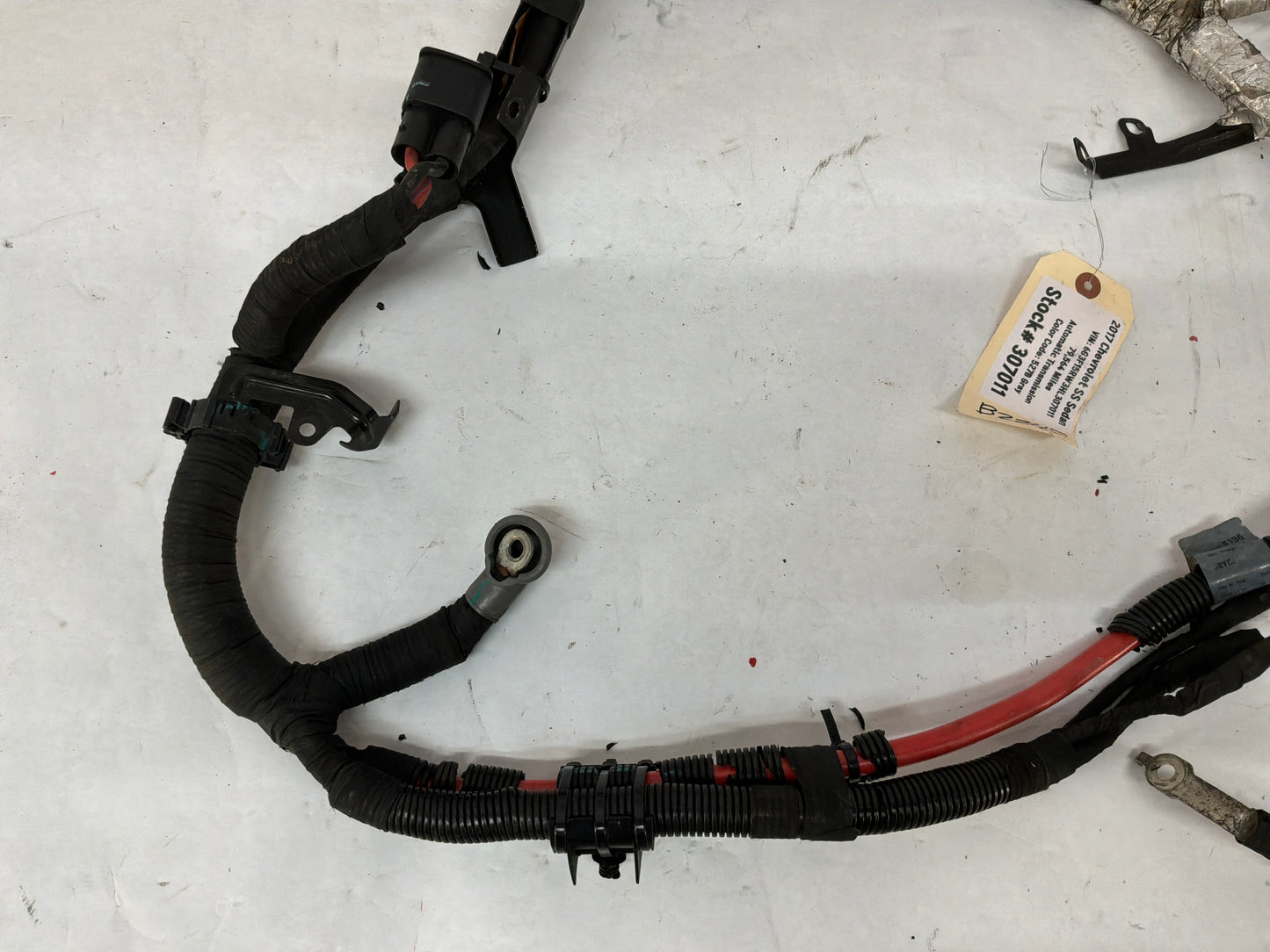 2017 Chevy SS Sedan Positive Starter Alternator Wire Wiring Harness Cable OEM
