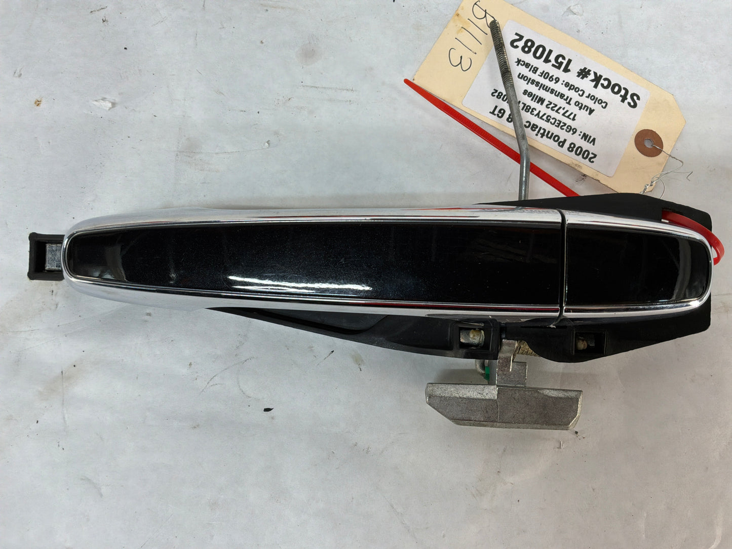 2008 Pontiac G8 GT RH Passenger Rear Exterior Door Handles Black and Chrome OEM