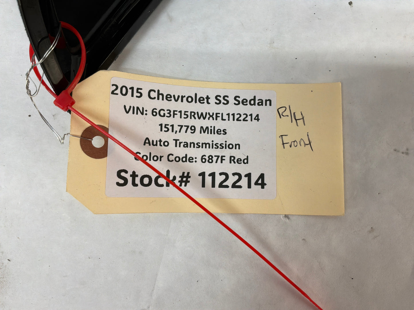 2015 Chevy SS Sedan Front RH Passenger Door Panel Window Switch OEM