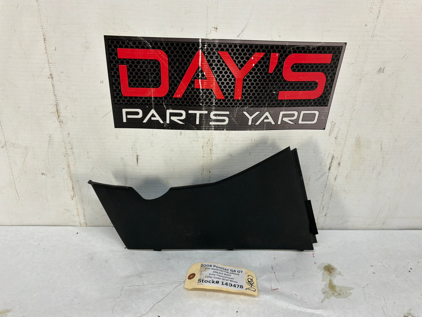 2008 Pontiac G8 GT LH Driver Dash Console Trim 92211828 OEM