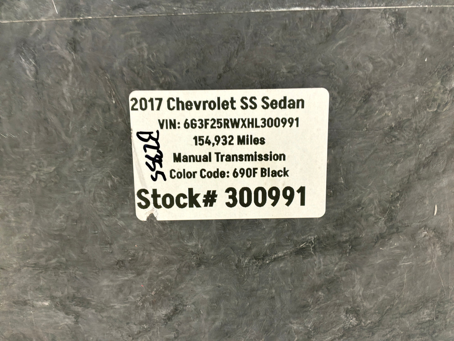 2017 Chevy SS Sedan Spare Tire Trunk Compartment Carpet Floor Panel Cover OEM