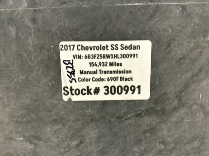2017 Chevy SS Sedan Spare Tire Trunk Compartment Carpet Floor Panel Cover OEM