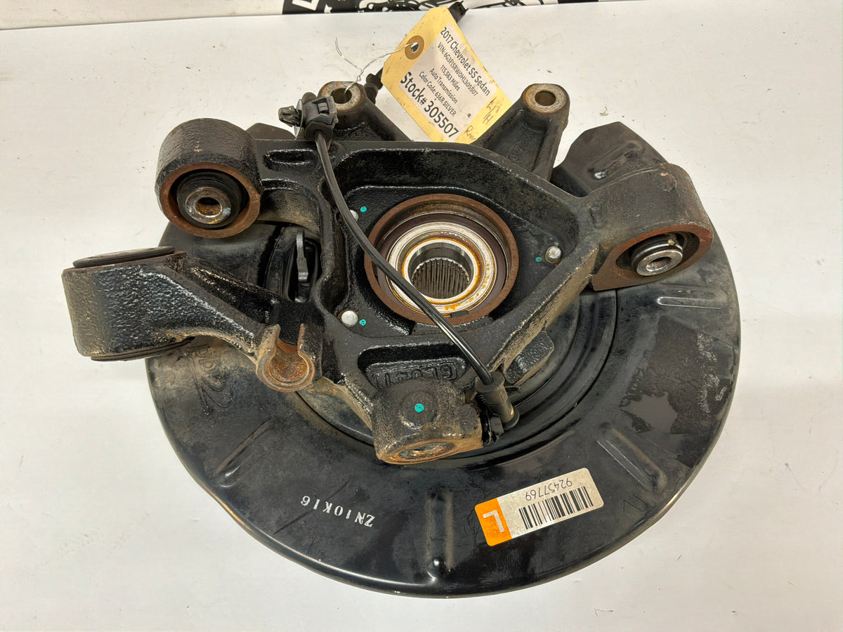 2017 Chevy SS Sedan LH Driver Rear Suspension Spindle Knuckle Hub Wheel Bearing Assembly OEM