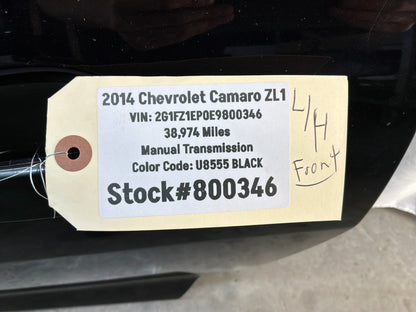 2014 Chevy Camaro ZL1 LH Driver Exterior Black Door OEM