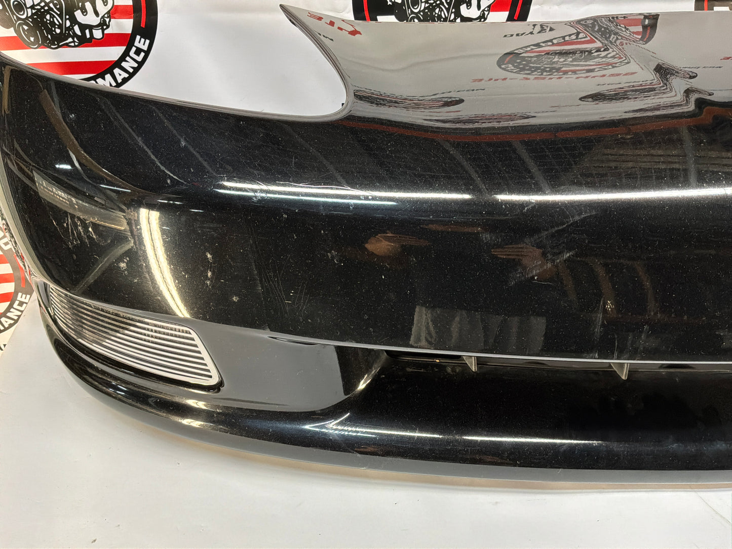 2007 Chevy C6 Corvette Convertible Complete Front Bumper Cover Panel Black OEM