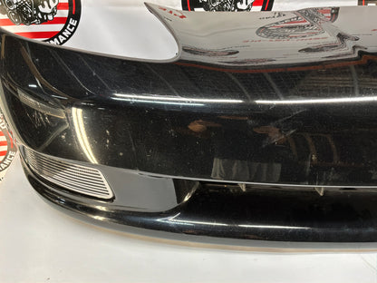 2007 Chevy C6 Corvette Convertible Complete Front Bumper Cover Panel Black OEM