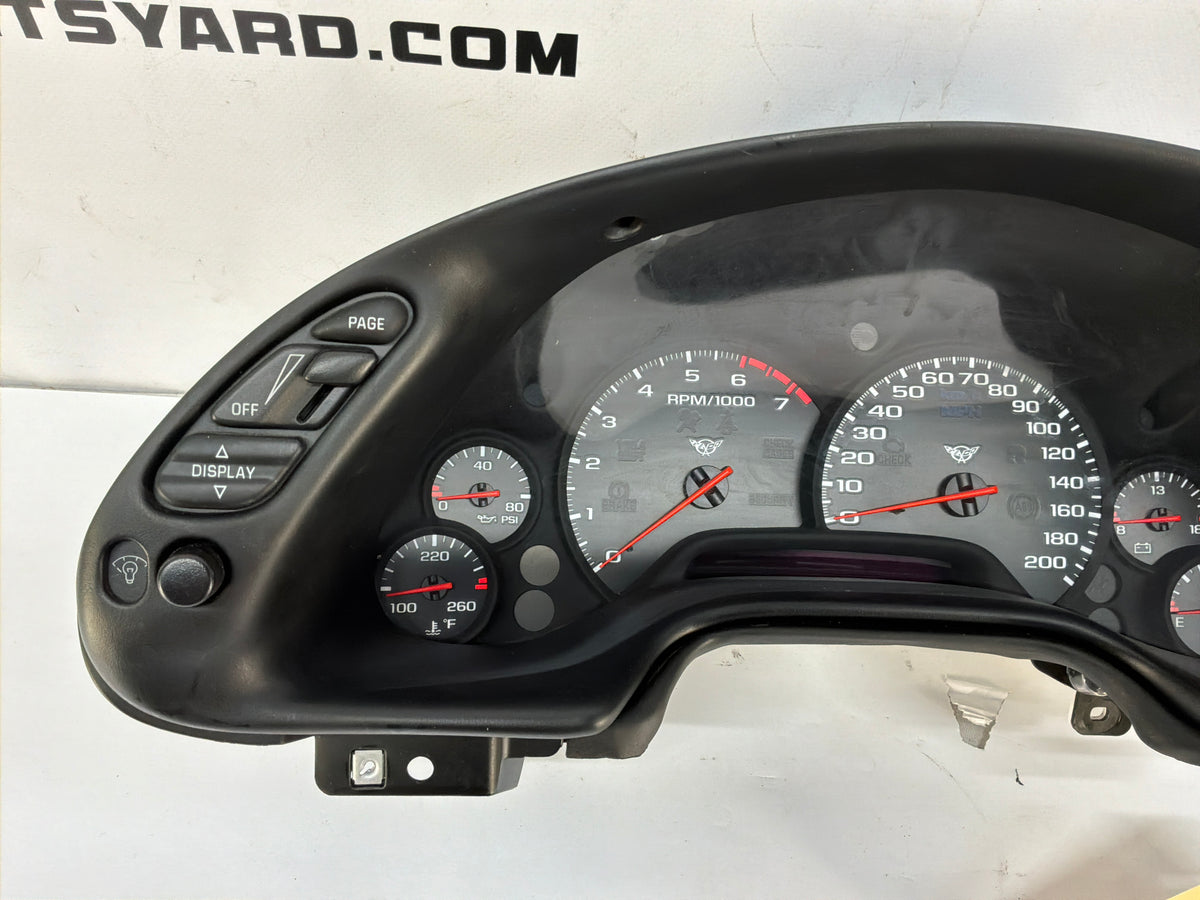 2002 Chevy Corvette Convertible Instrument Panel Gauge Cluster Speedometer OEM 38K