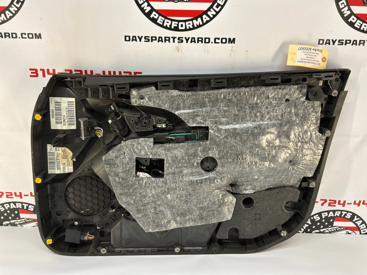 2017 Chevy SS Sedan LH Driver Front Interior Door Panel Trim OEM