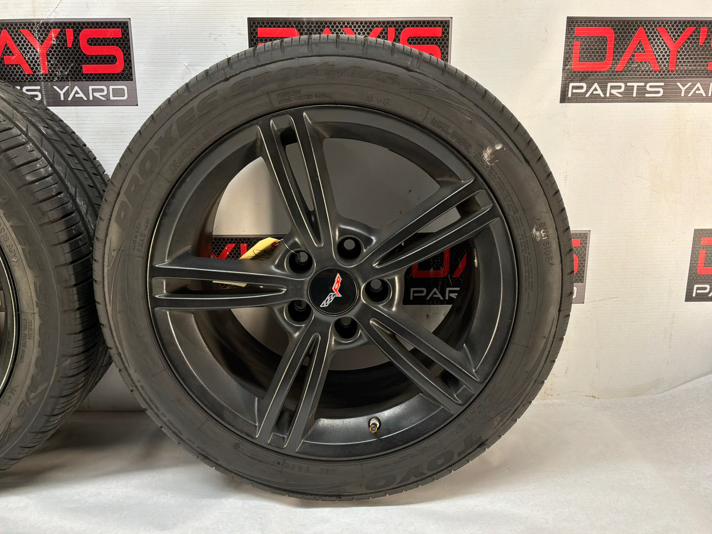 Chevy C6 Corvette Wheels and Tires 17x8.5 18x9.5 OEM
