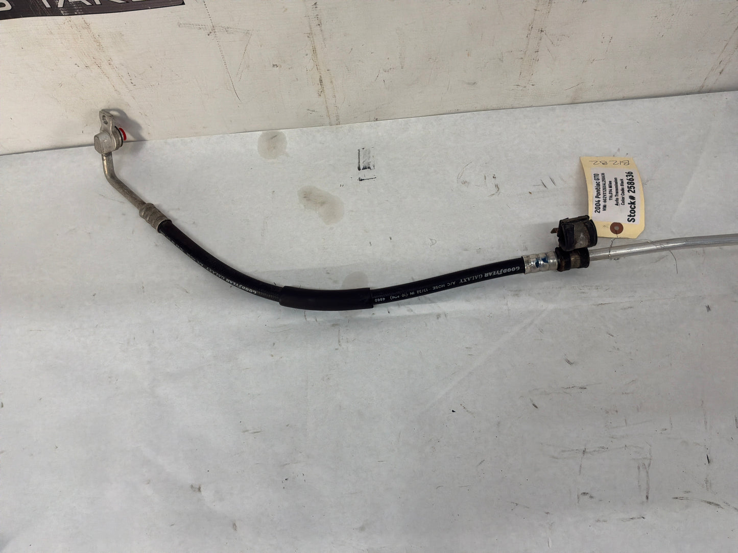 2004 Pontiac GTO A/C AC Air Conditioner Compressor Line Hose Tube OEM
