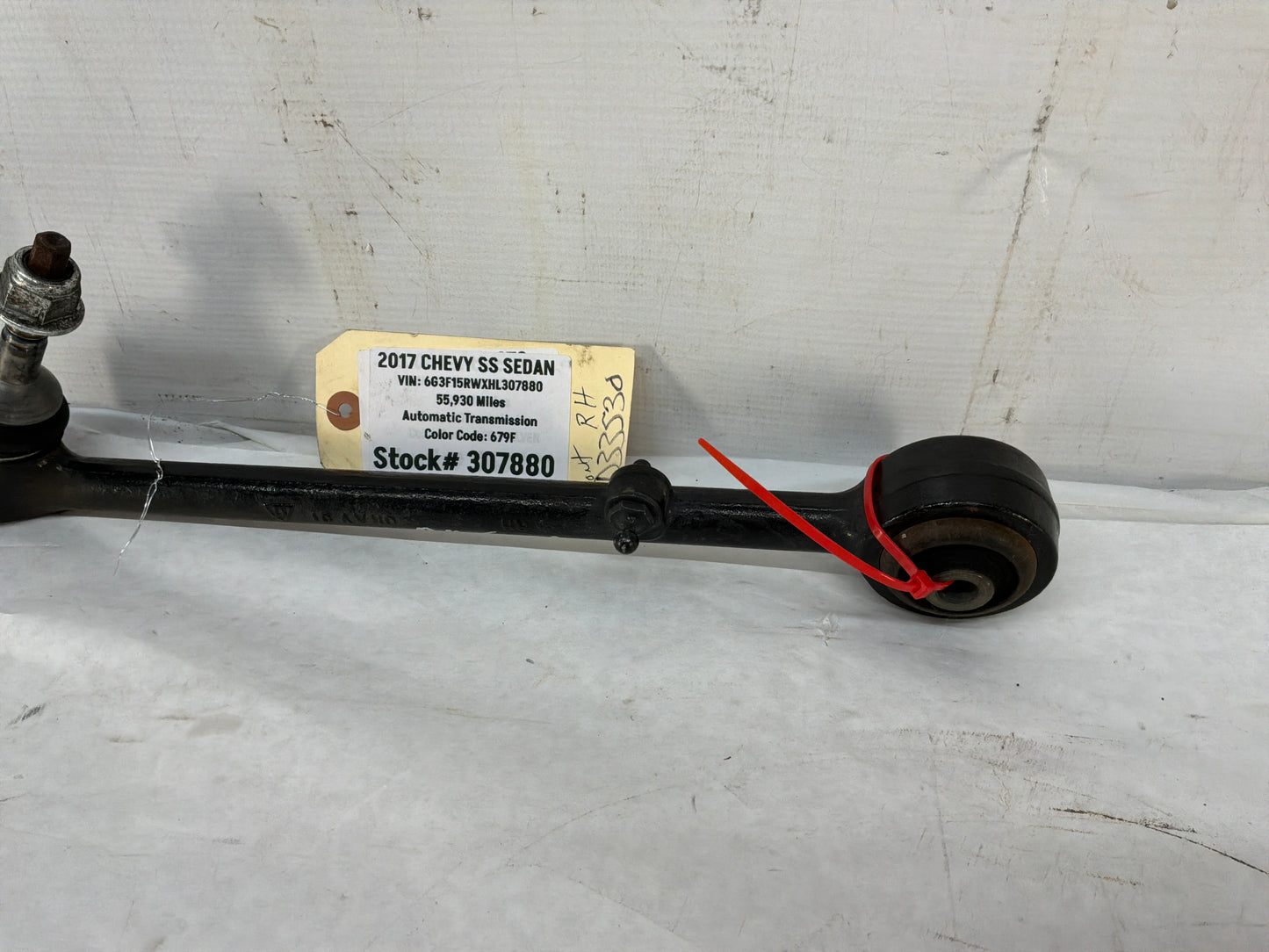 2017 Chevy SS Sedan RH Passenger Front Suspension Lower Rearward Control Arm Link OEM - Day's Parts Yard