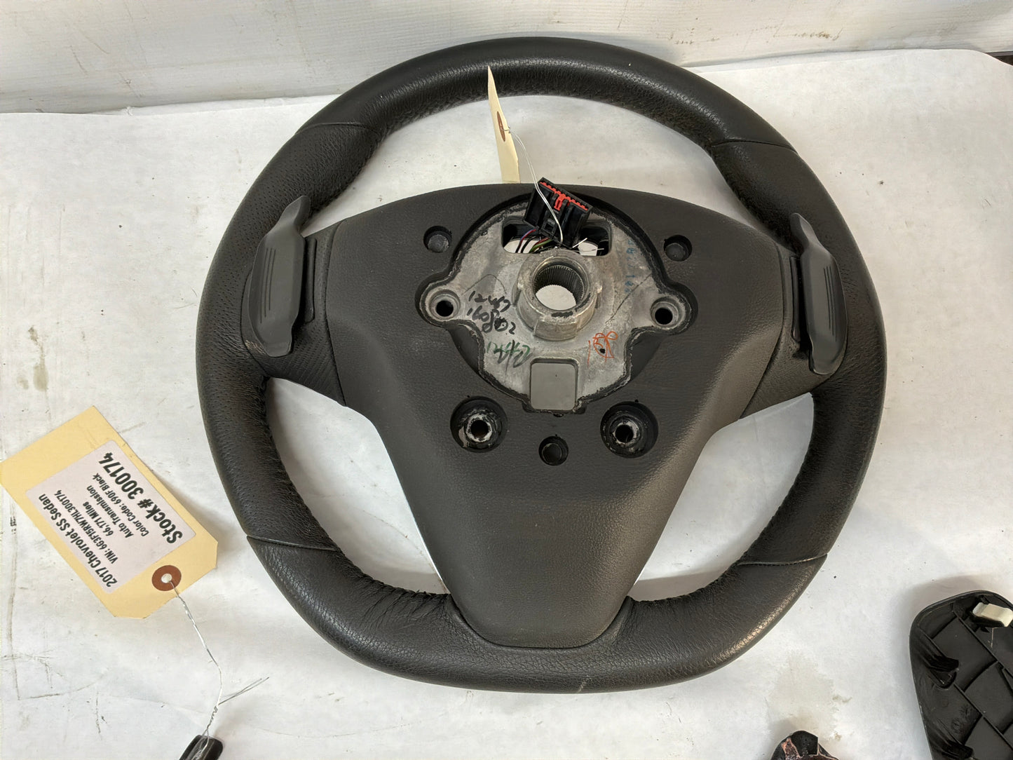 2017 Chevy SS Sedan Black Leather Steering Wheel OEM