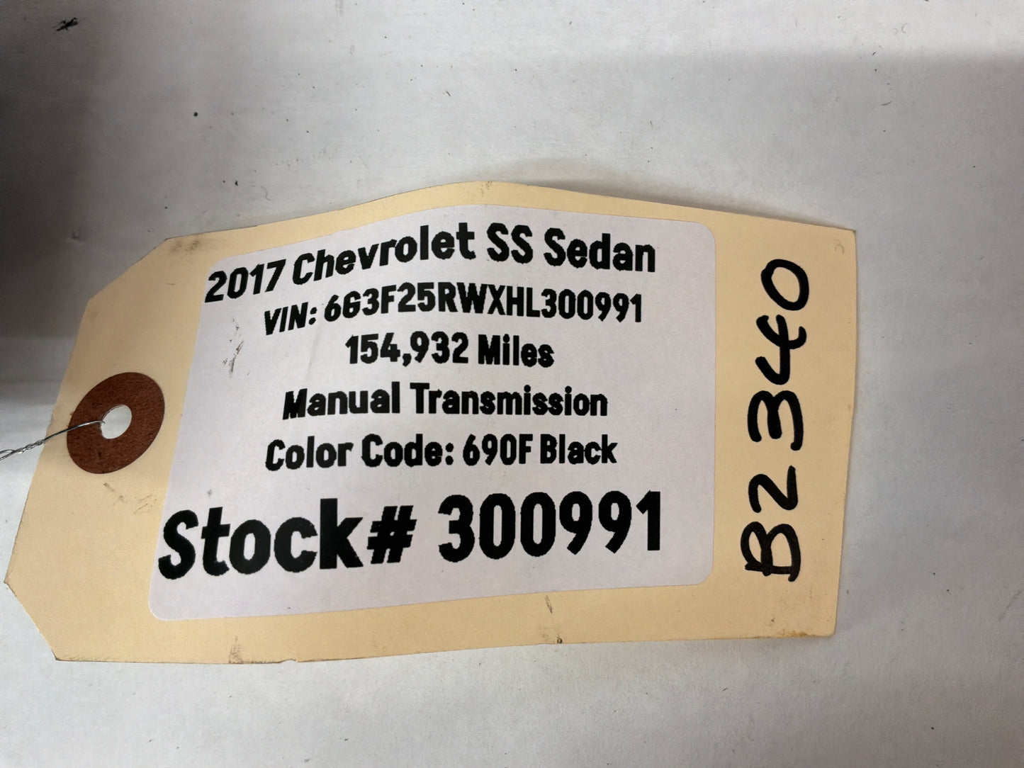 2017 Chevy SS Sedan RH Passenger Lower Knee Dash Airbag Bag OEM