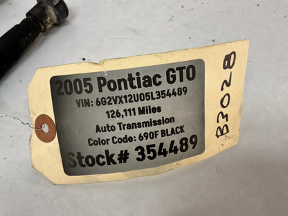 2005 Pontiac GTO Evap & Fuel Gas Line Hoses Tubes OEM
