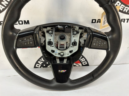 2009 Cadillac CTS-V Steering Wheel Black Leather OEM