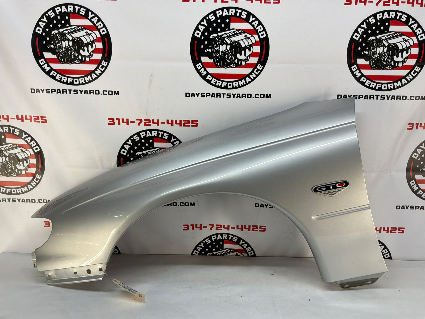 2005 Pontiac GTO LH Driver Front Fender Red OEM