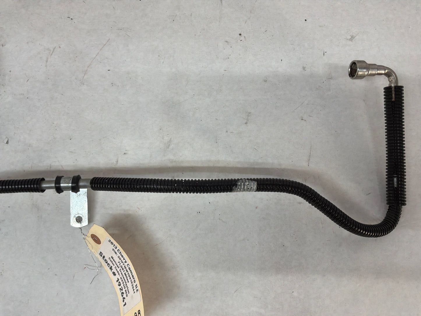 2013 Chevy Camaro 1LE Fuel Gas Line Hose Tube Pipe OEM