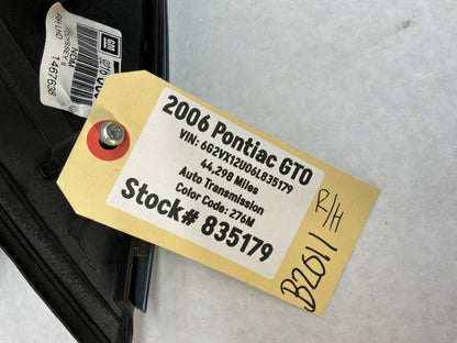 2006 Pontiac GTO RH Passenger Exterior Side Mirror OEM